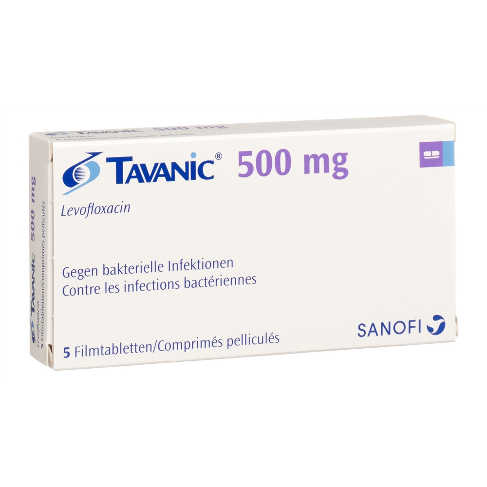 TAVANIC cpr 500 mg blist 5 pce, image principale