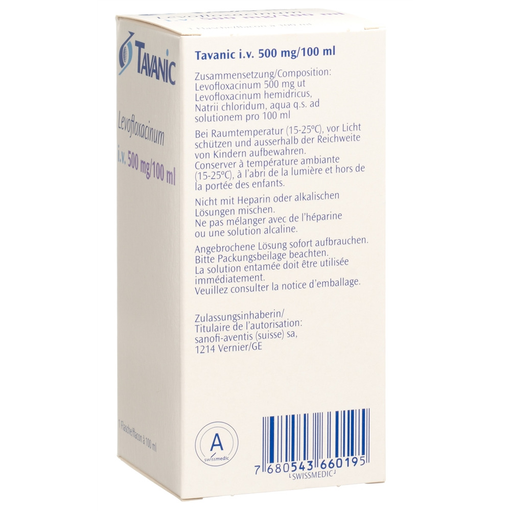 TAVANIC i.v. 500 mg/100ml, image 2 sur 2