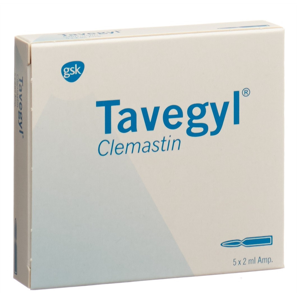 TAVEGYL Inj Lös 2 mg/2ml i.m./i.v. Amp 2 ml, Hauptbild