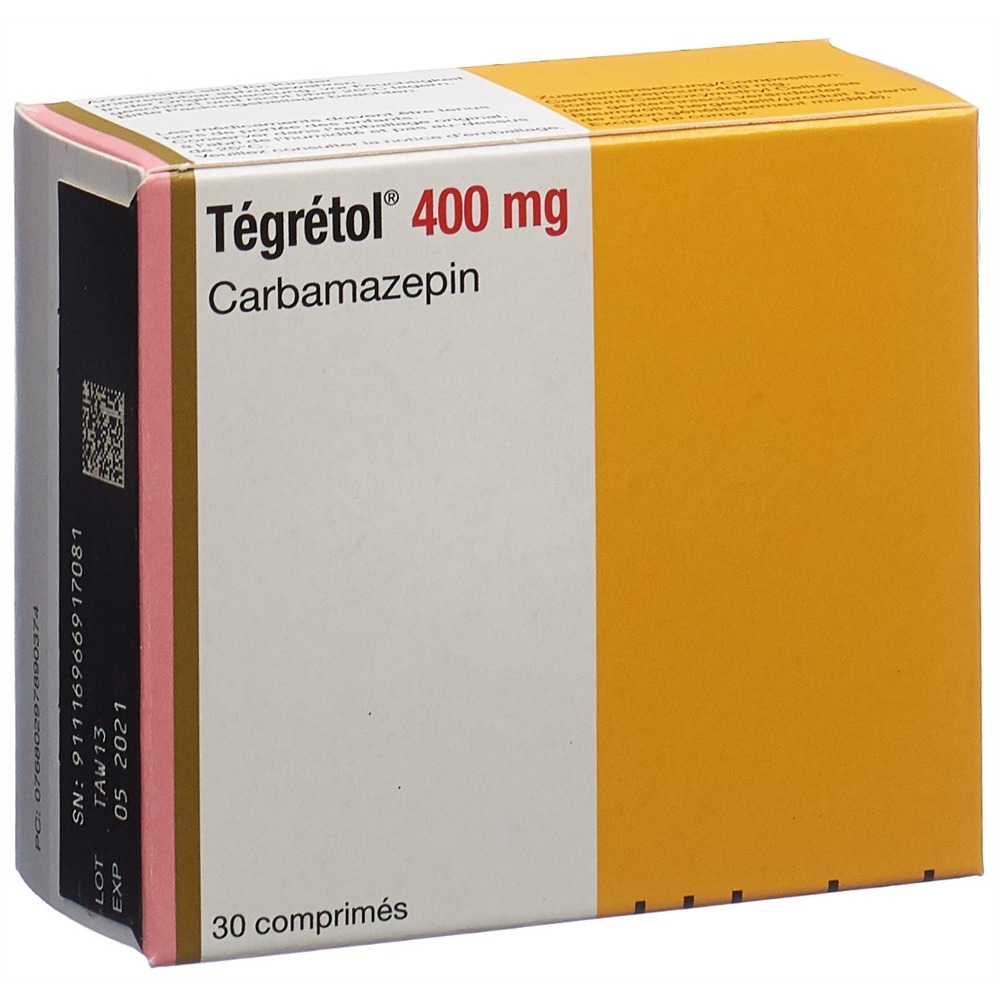 TEGRETOL cpr 400 mg blist 30 pce, image 2 sur 2