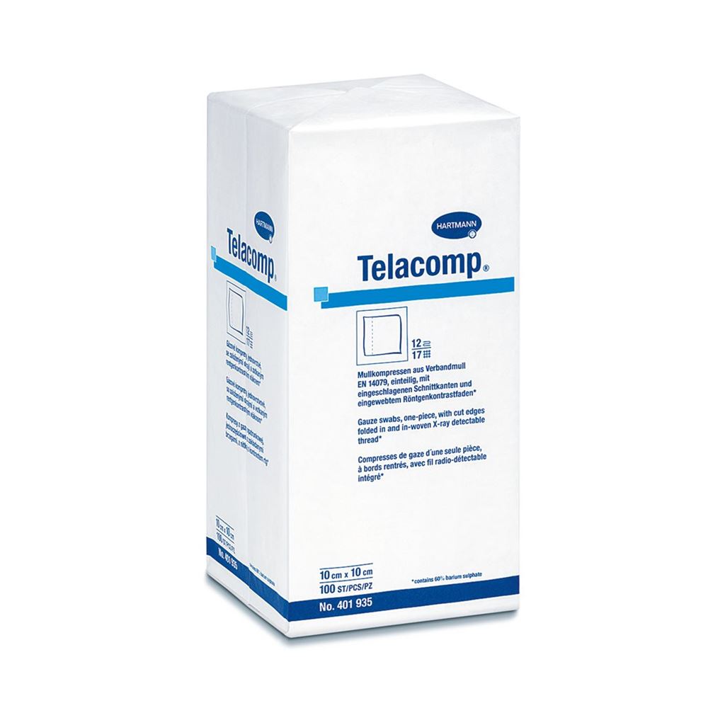 TELACOMP 10x10cm stérile 16 plis 10 pce, image principale