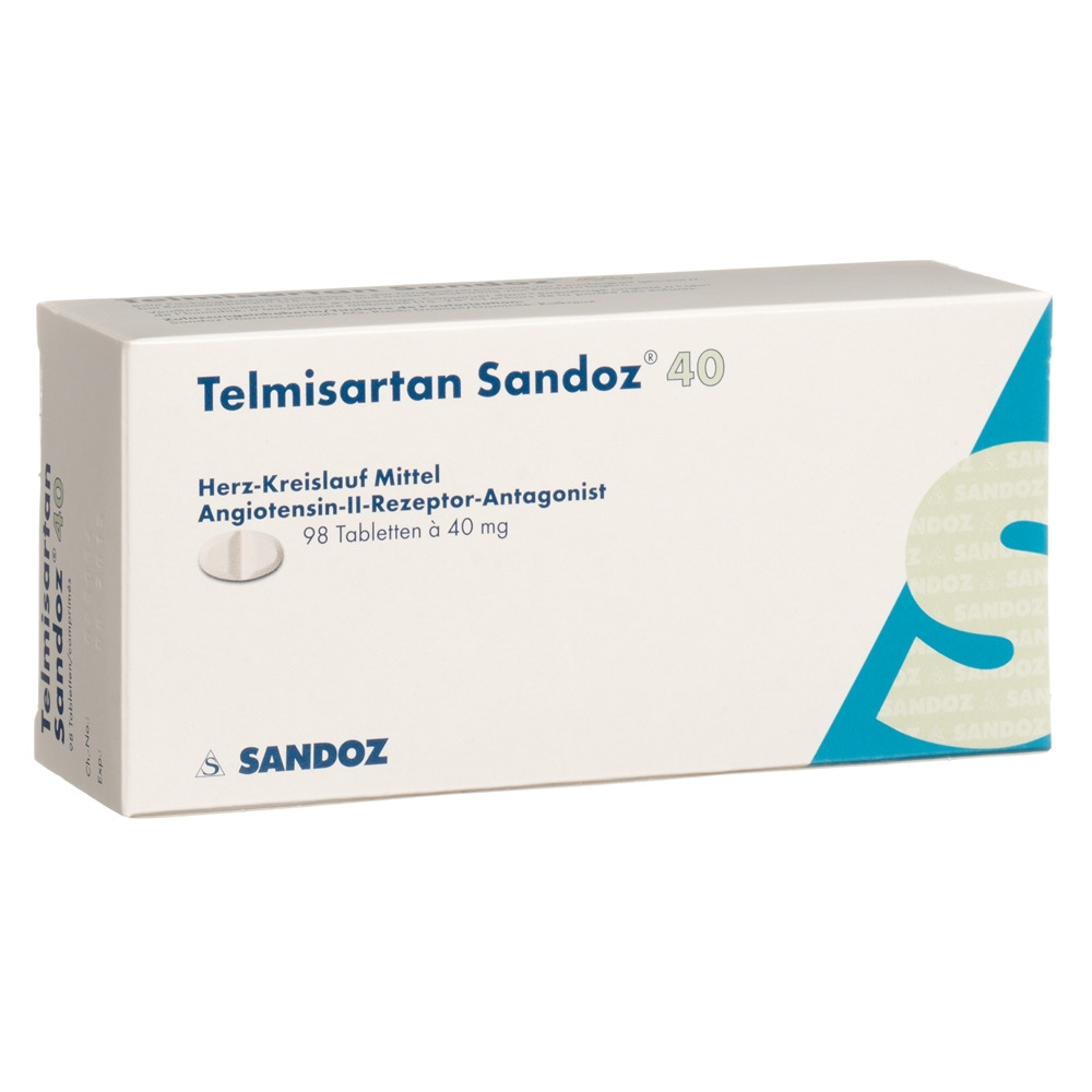 TELMISARTAN Sandoz 40 mg, Hauptbild