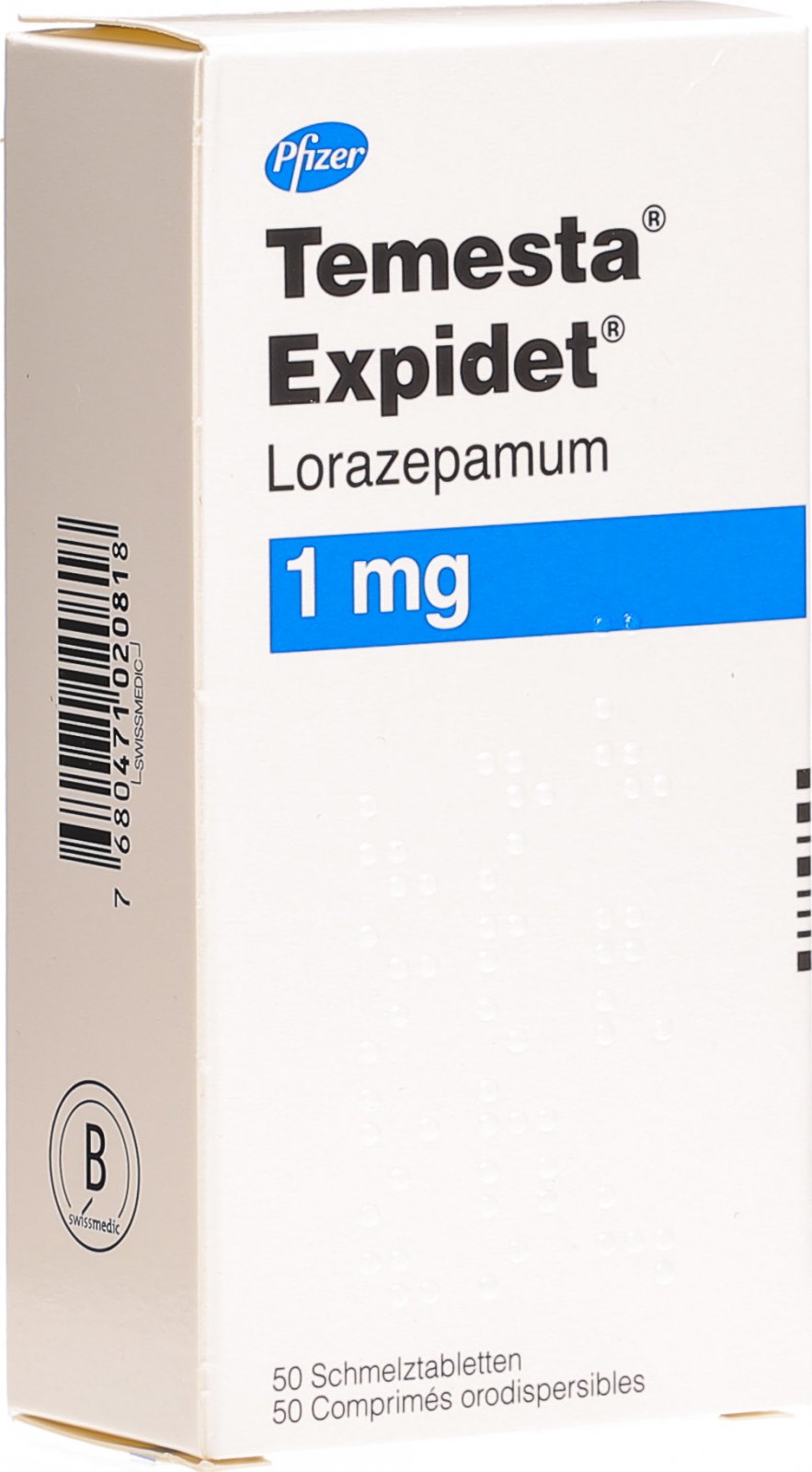 Temesta Expidet 1 mg, image principale