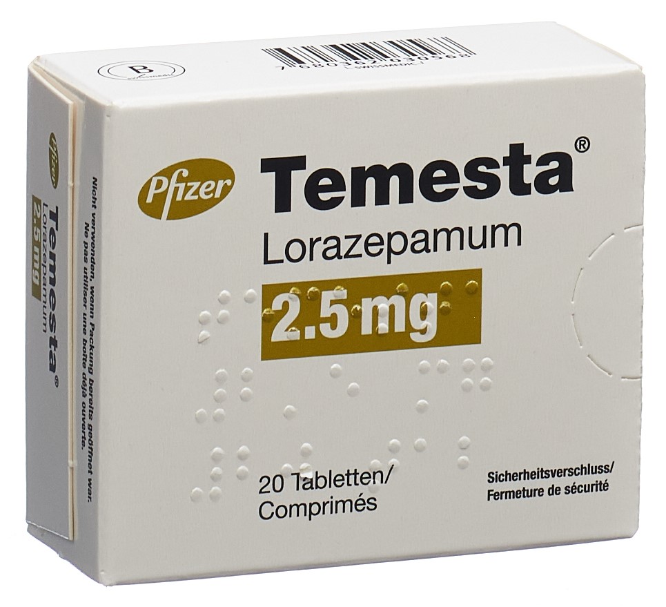 Temesta Tabl 2.5 mg Blist 20 Stk | Online bestellen