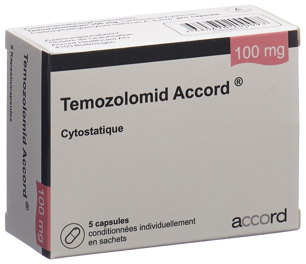 TEMOZOLOMIDE Accord 100 mg, image 2 sur 2