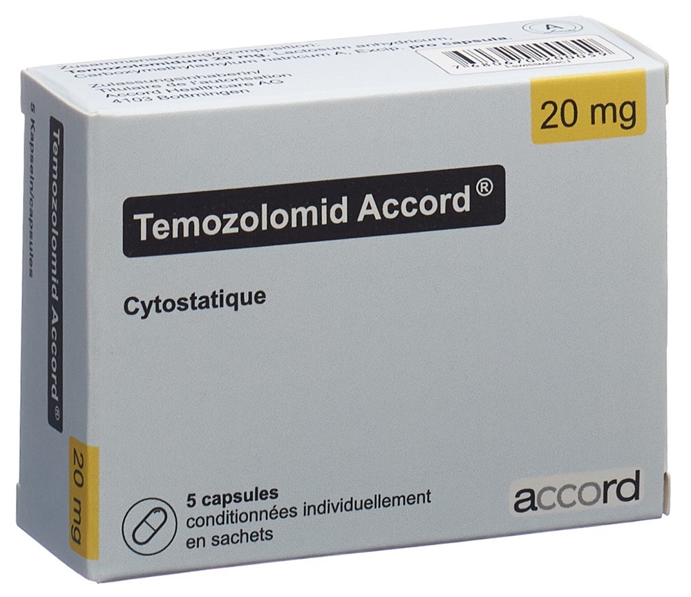 TEMOZOLOMIDE Accord 20 mg, image 2 sur 2