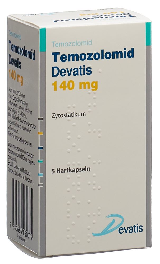 TEMOZOLOMIDE Devatis 140 mg, Hauptbild TEMOZOLOMIDE Devatis 140 mg, Hauptbild