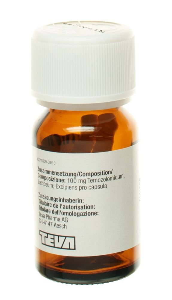 TEMOZOLOMIDE Teva 100 mg, image 2 sur 2