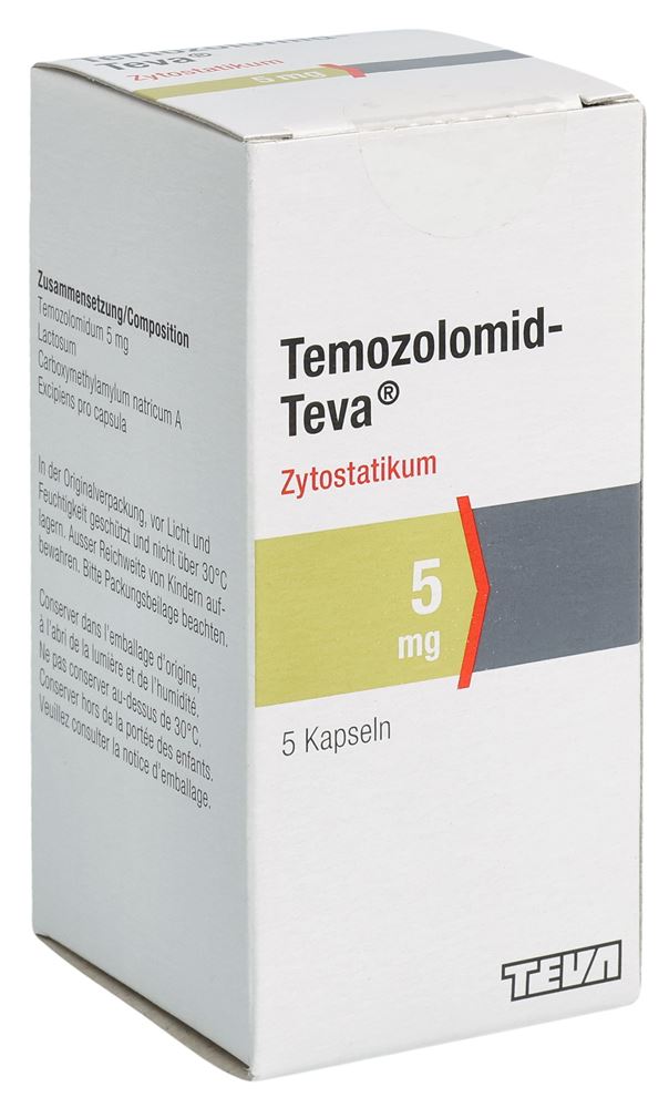 TEMOZOLOMIDE Teva 5 mg, image principale
