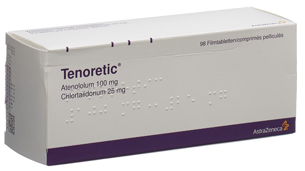 TENORETIC cpr pell 100/25 blist 98 pce, image principale