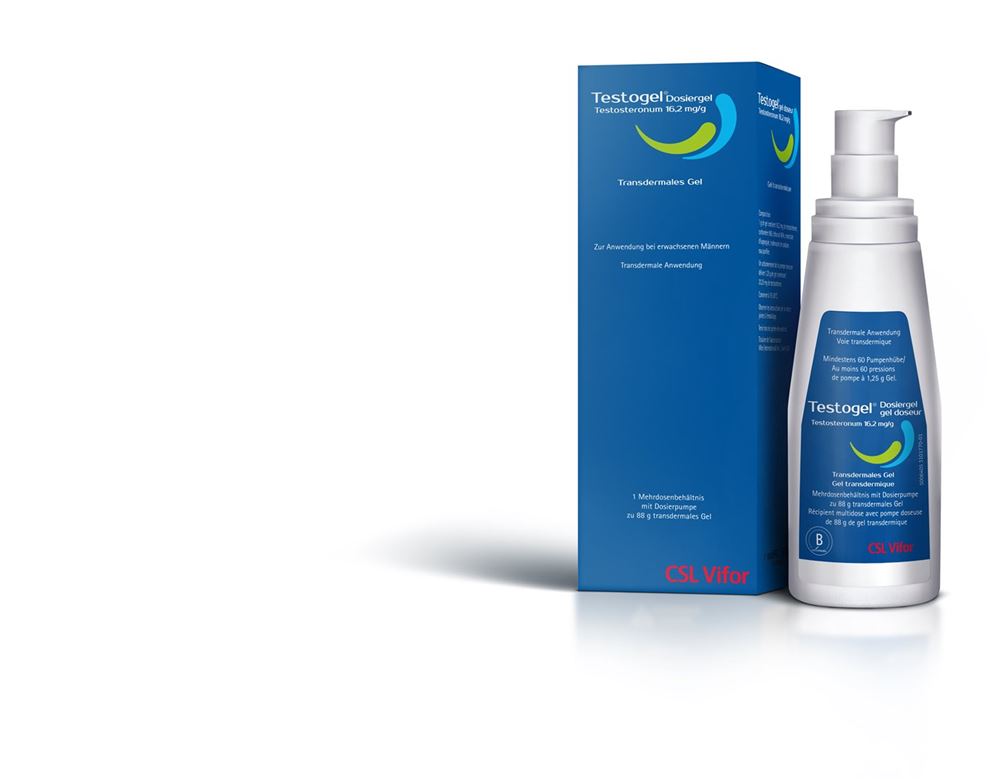 TESTOGEL Dosiergel 16.2 mg/g Mehrdosenbehältnis Disp 1 Stk, Hauptbild