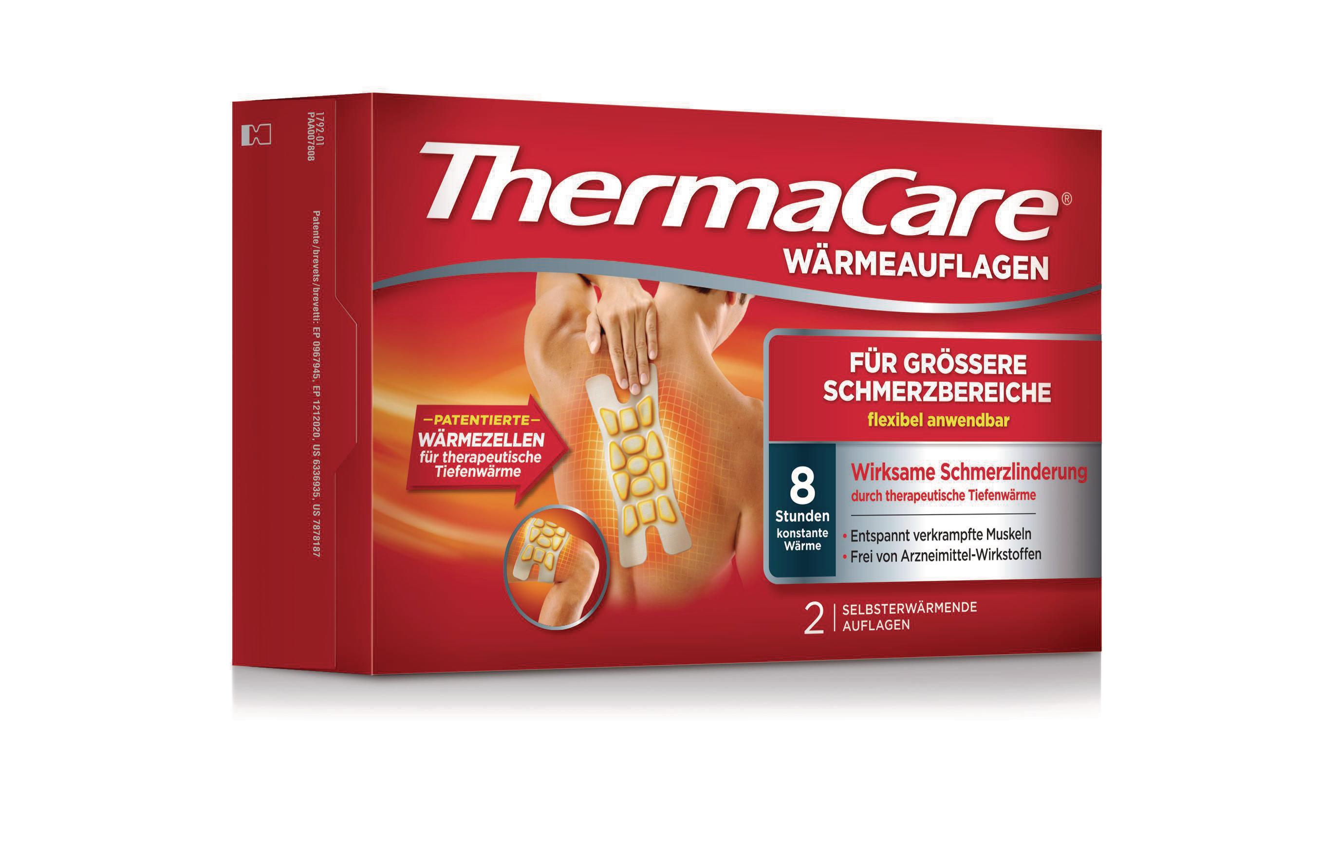 THERMACARE grands secteurs de la douleur patch