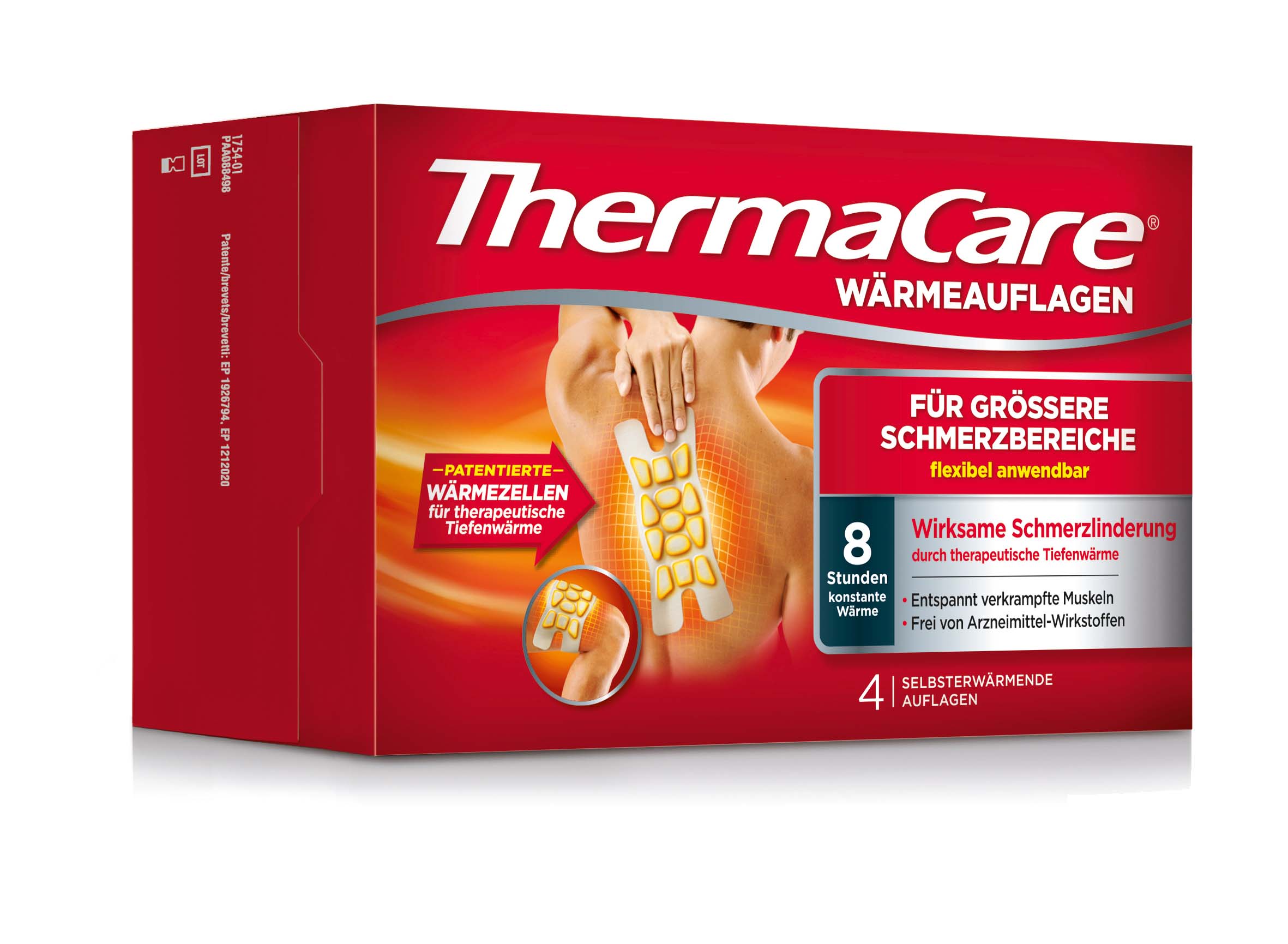 THERMACARE grands secteurs de la douleur patch