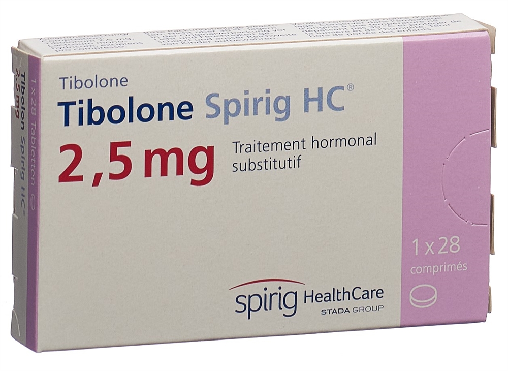 TIBOLONE Spirig HC 2.5 mg, image 2 sur 2