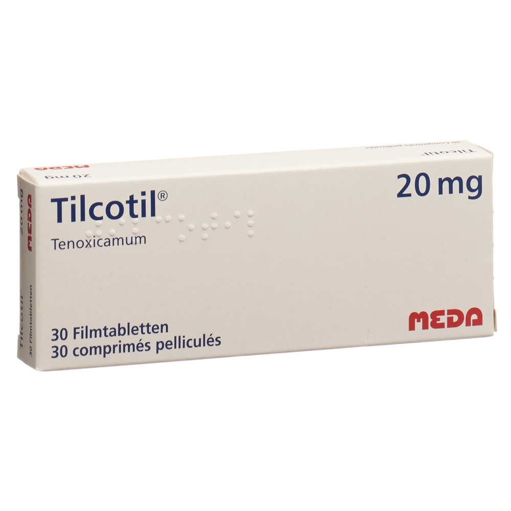 TILCOTIL cpr pell 20 mg blist 30 pce, image principale