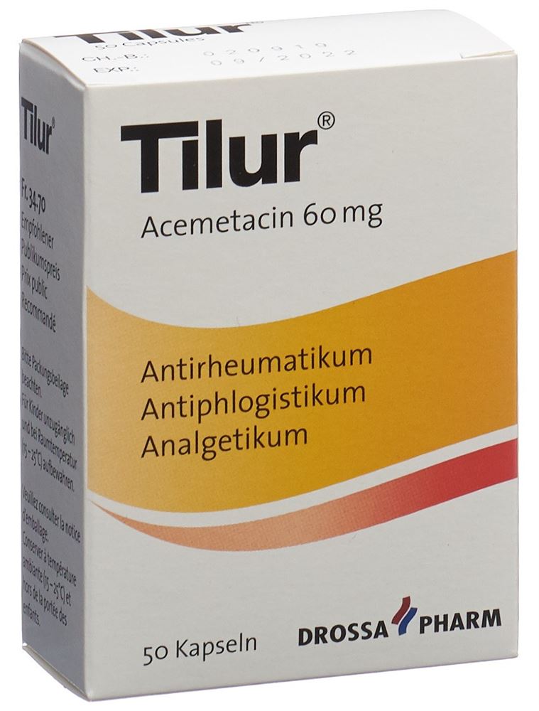 TILUR caps 60 mg blist 50 pce, image principale