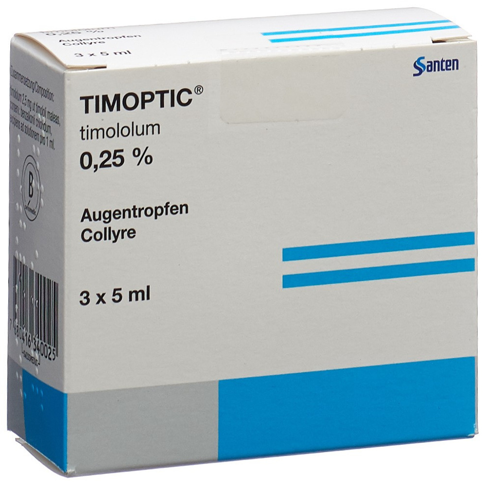 TIMOPTIC gtt opht 0.25 % fl 5 ml, image 2 sur 2