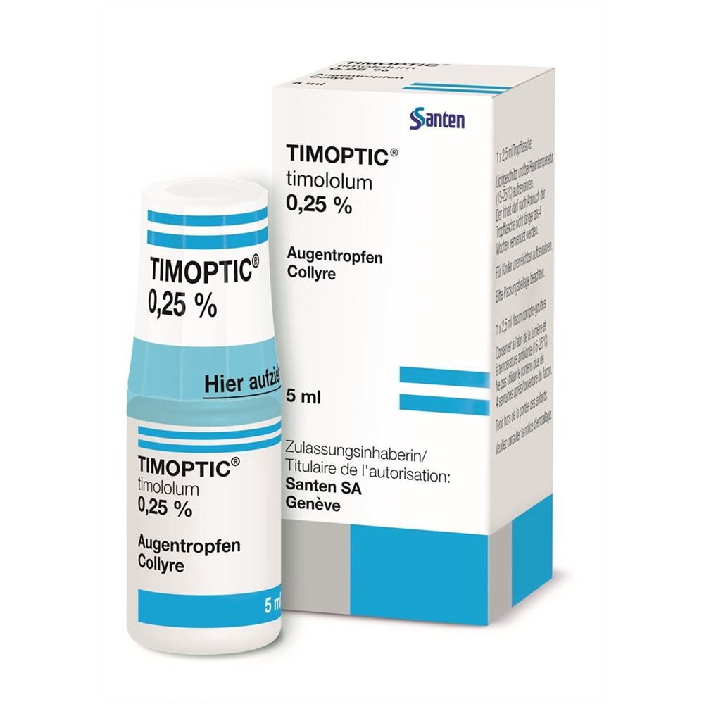TIMOPTIC gtt opht 0.25 % fl 5 ml, image principale