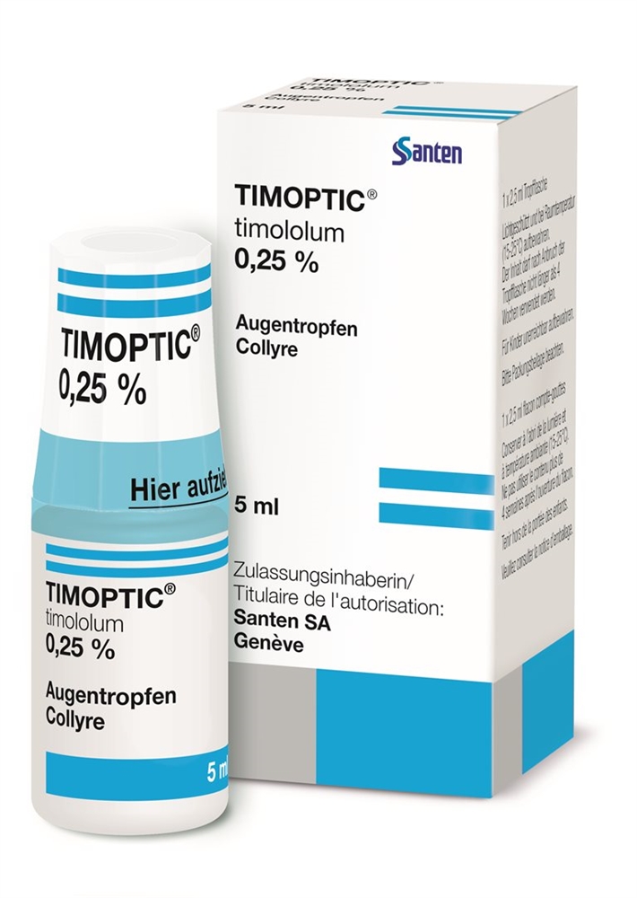 TIMOPTIC Gtt Opht 0.25 % Fl 5 ml, Bild 2 von 2