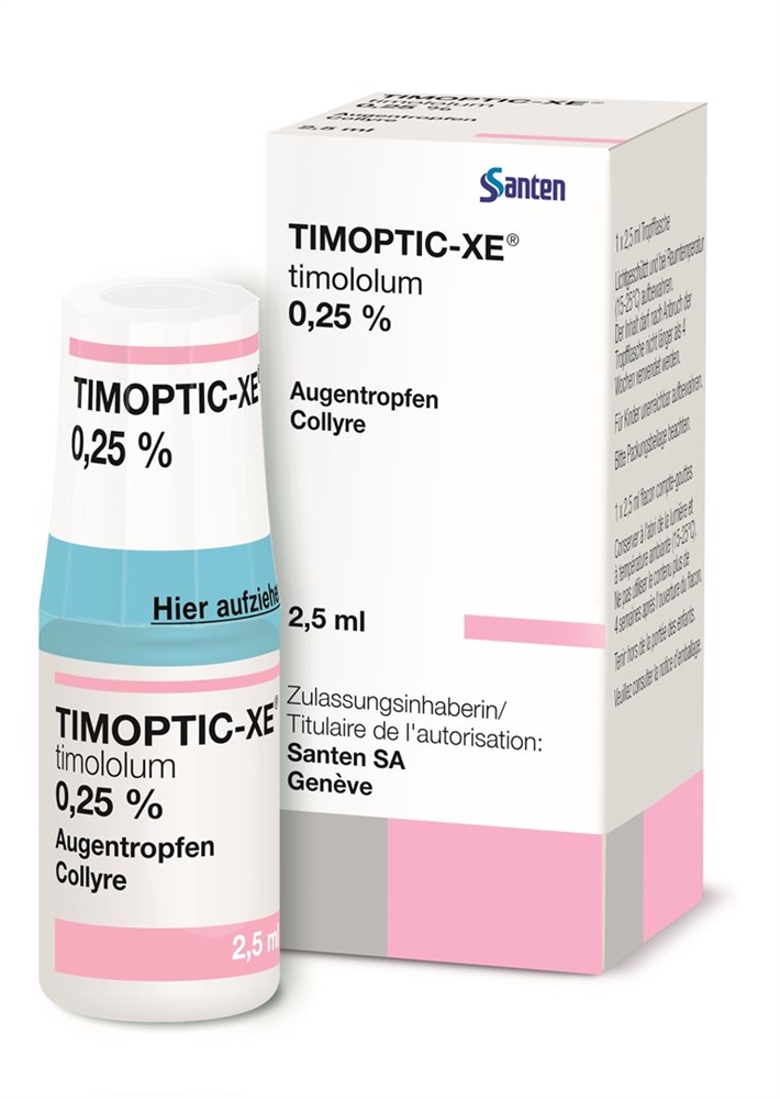 TIMOPTIC gtt opht 0.25 % fl 2.5 ml, image 2 sur 2