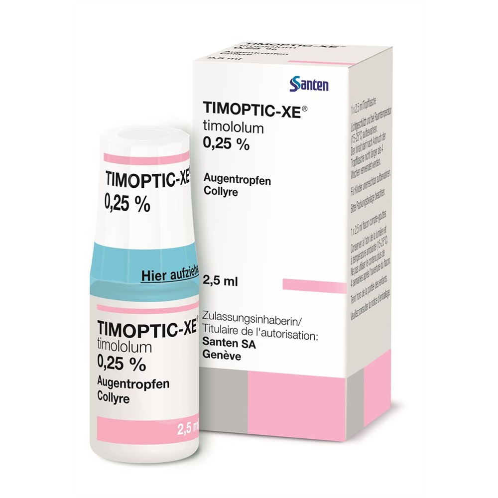 TIMOPTIC gtt opht 0.25 % fl 2.5 ml, image principale