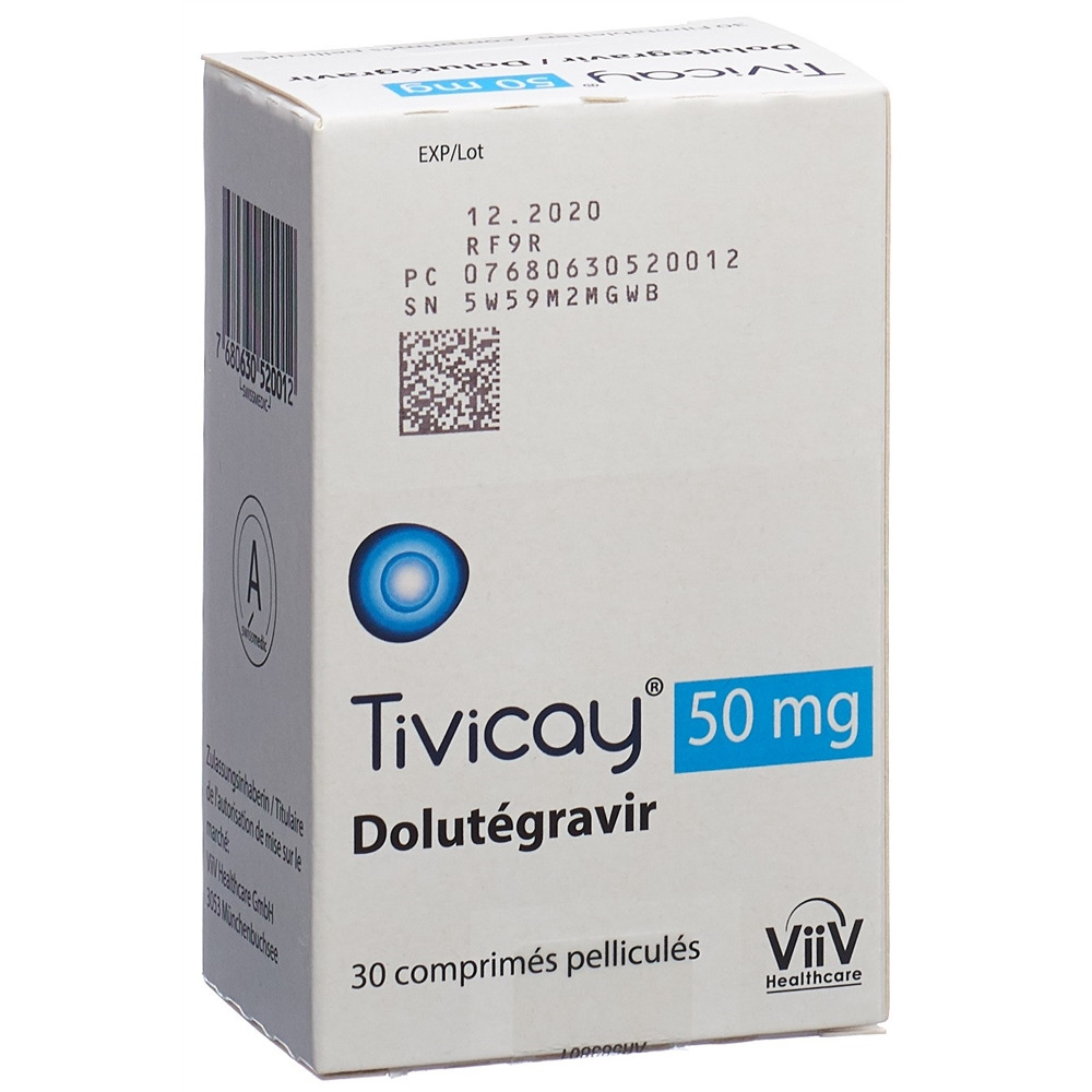 TIVICAY cpr pell 50 mg bte 30 pce, image 2 sur 2