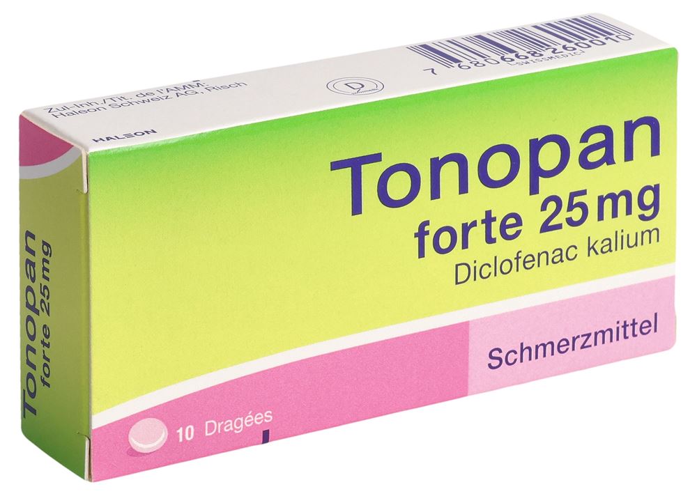 TONOPAN forte 25 mg, image principale