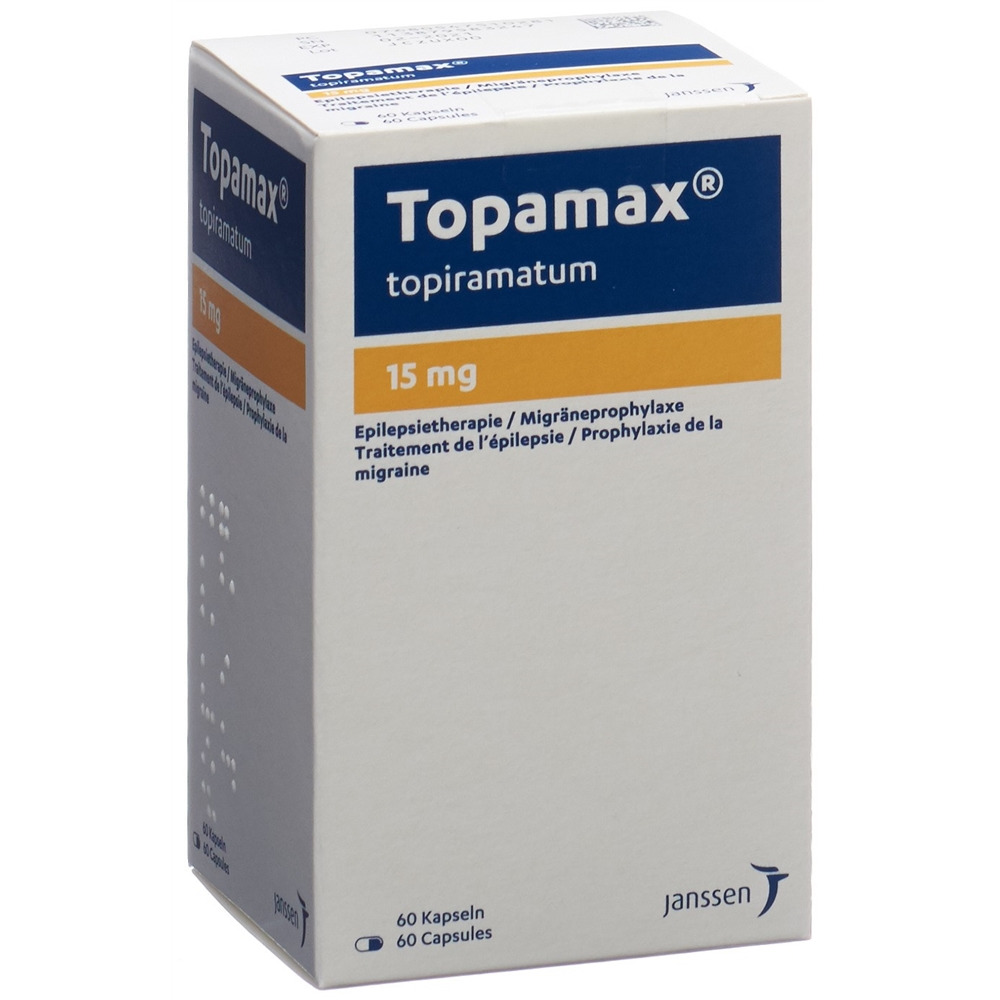 TOPAMAX caps 15 mg bte 60 pce, image principale