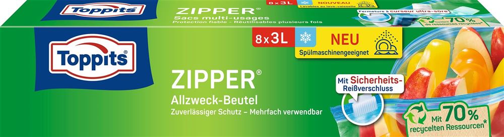 TOPPITS Zipper Allzweckbeutel