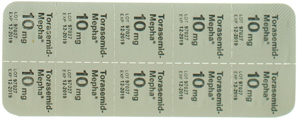 TORASEMIDE Mepha 10 mg, image 2 sur 2