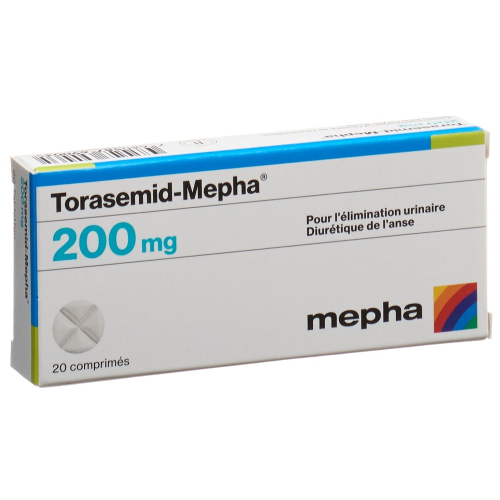TORASEMIDE Mepha 200 mg, image 2 sur 2