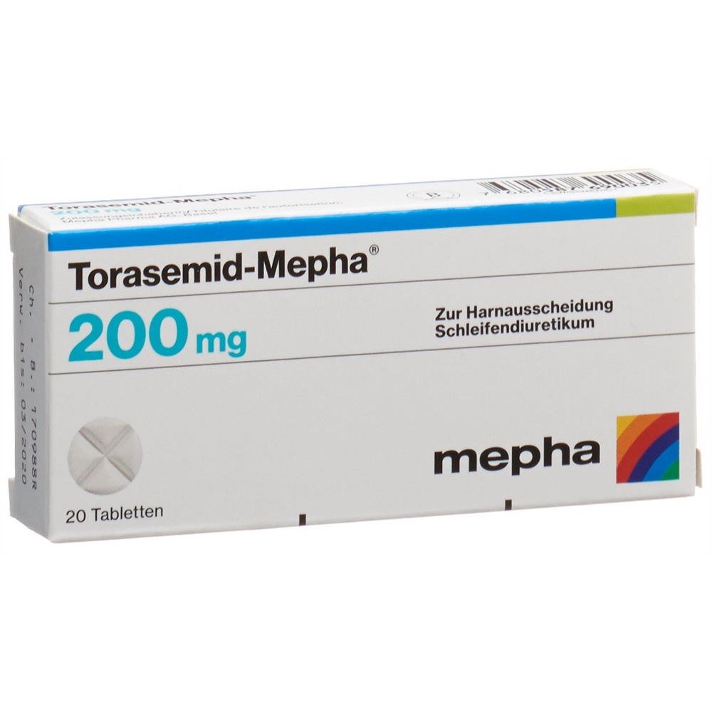 TORASEMIDE Mepha 200 mg, image principale