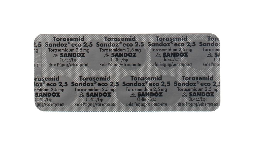 TORASEMIDE eco 2.5 mg, image 2 sur 2