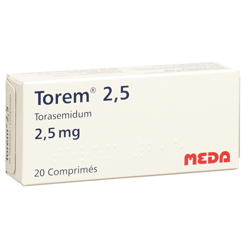 TOREM cpr 2.5 mg blist 20 pce, image 2 sur 2