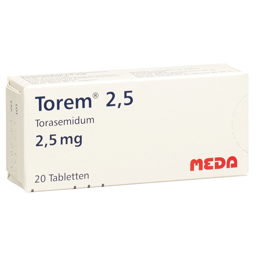 TOREM cpr 2.5 mg blist 20 pce, image principale