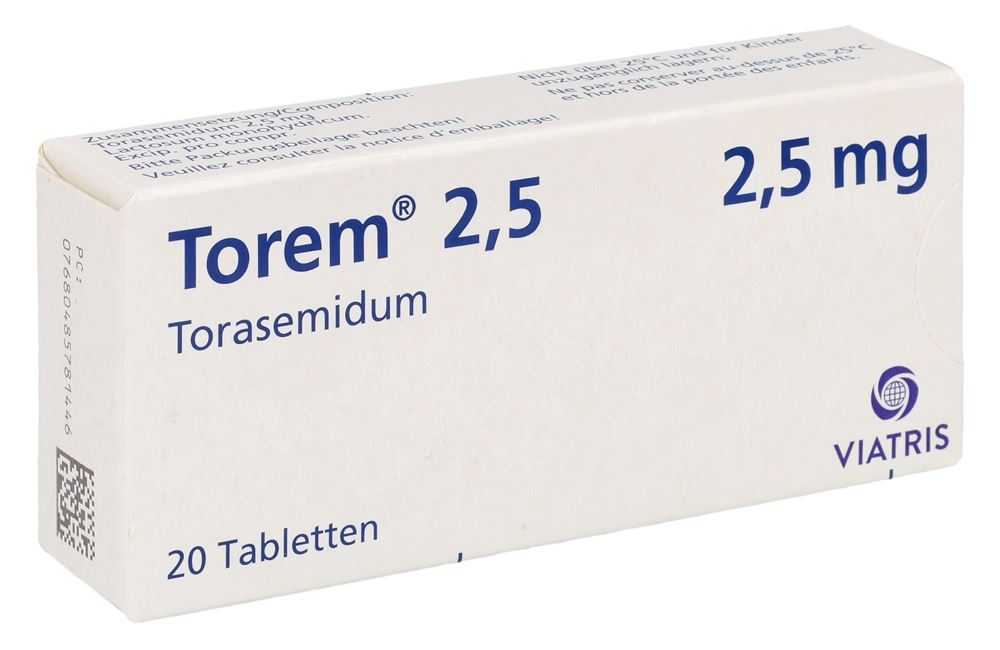 TOREM cpr 2.5 mg blist 20 pce, image principale