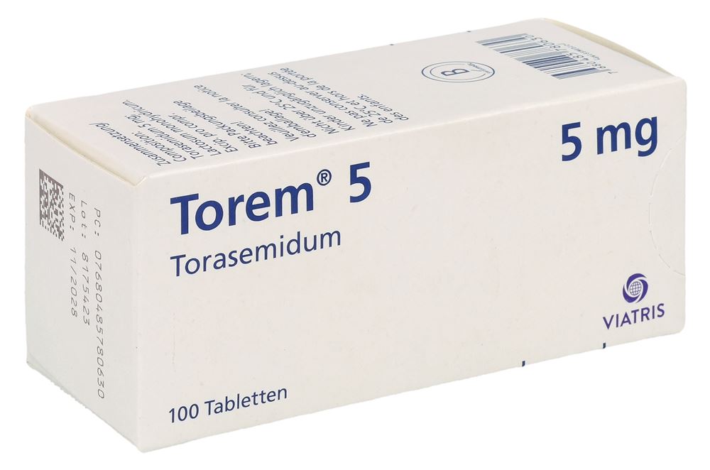 TOREM Tabl 5 mg Blist 100 Stk, Hauptbild