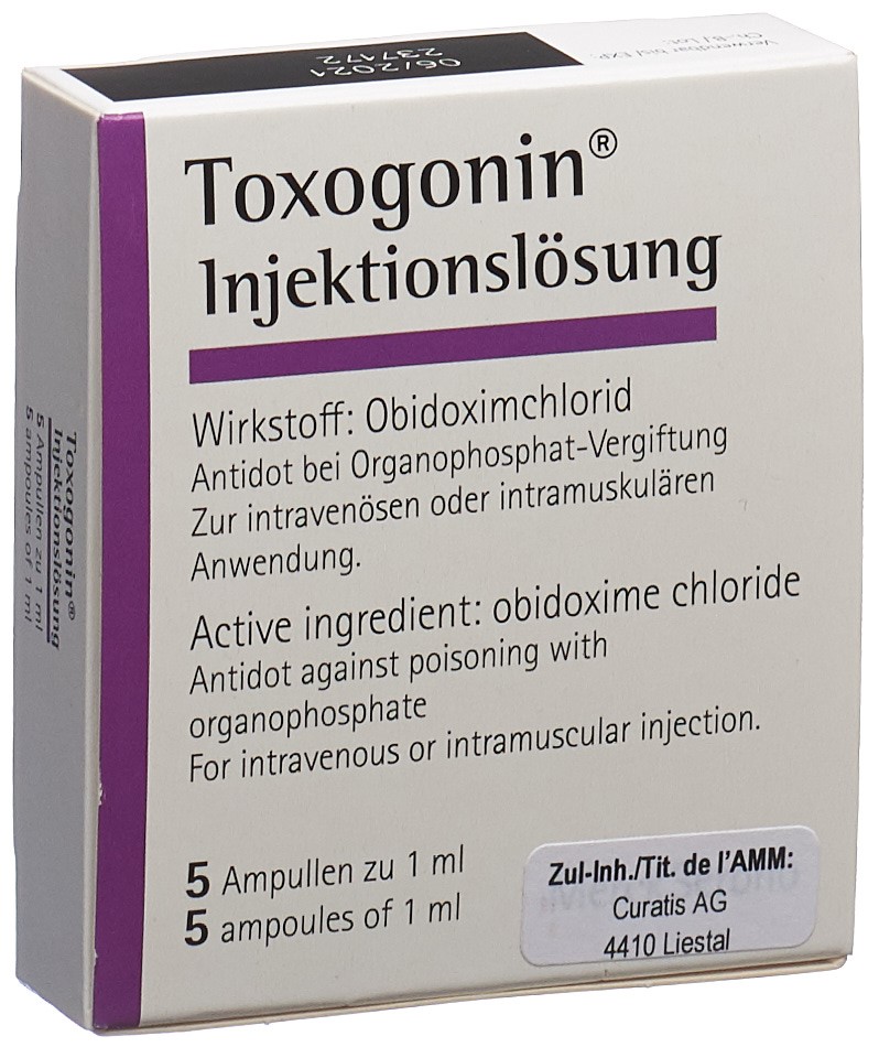 Toxogonin Inj Lös 250 mg/ml Amp 1 ml, Hauptbild