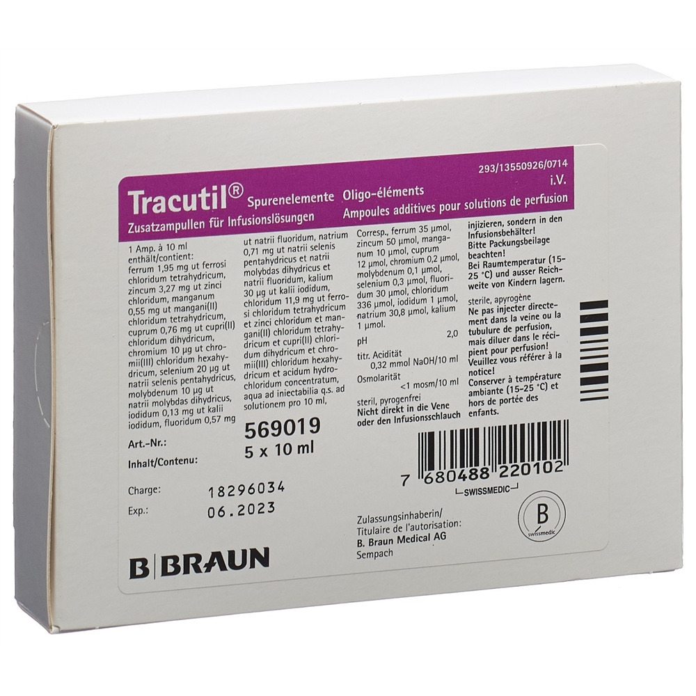 TRACUTIL Inf Lös Amp 10 ml, Hauptbild