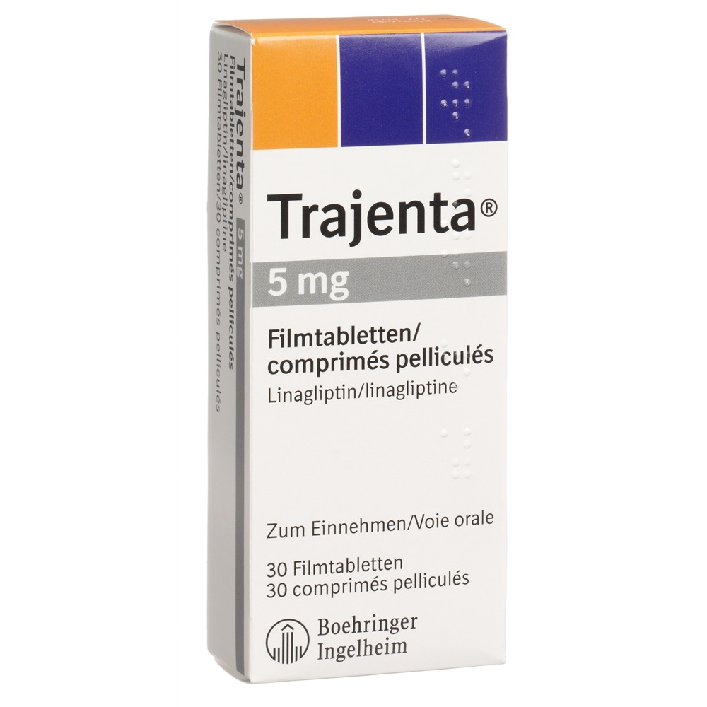 TRAJENTA Filmtabl 5 mg Blist 30 Stk, Hauptbild