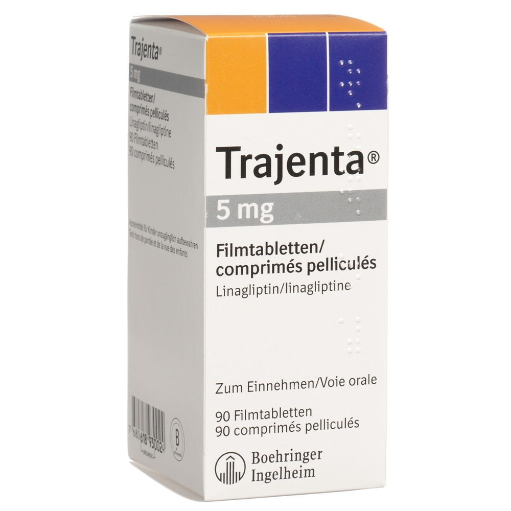 TRAJENTA Filmtabl 5 mg Blist 90 Stk, Hauptbild