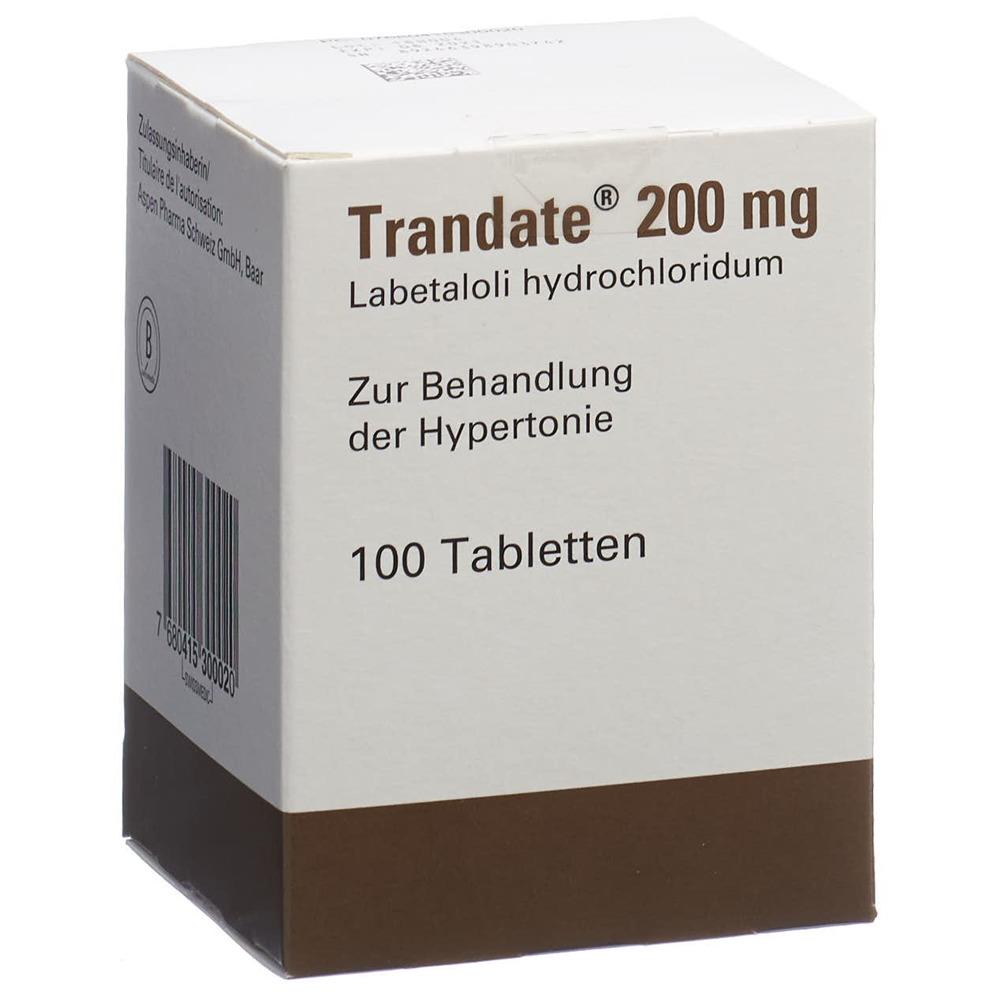 TRANDATE cpr 200 mg bte 100 pce, image principale