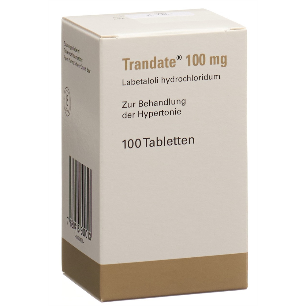 TRANDATE Filmtabl 100 mg Ds 100 Stk, Hauptbild