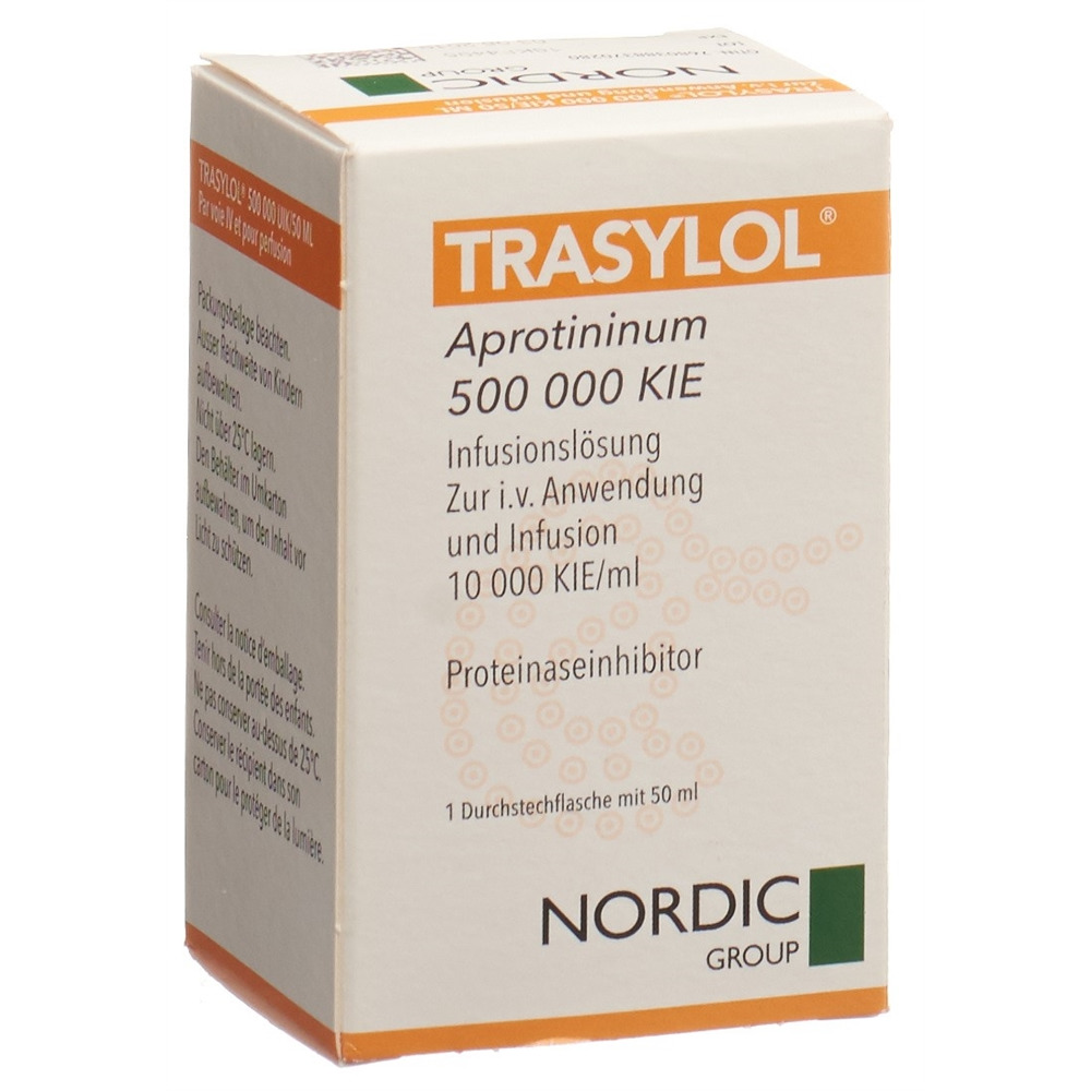 TRASYLOL Inf Lös 500000 KIE Durchstf 50 ml, Hauptbild