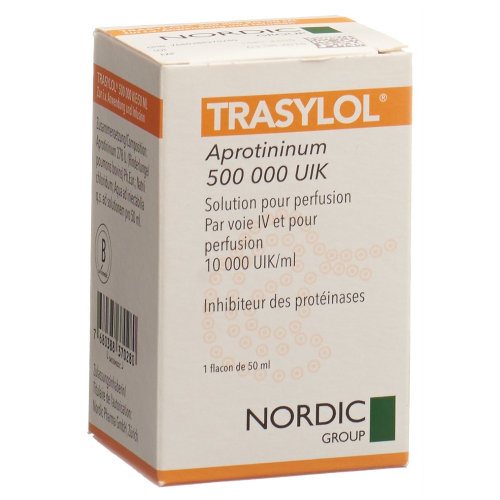 TRASYLOL sol perf 500000 KIE flac 50 ml, image 2 sur 2