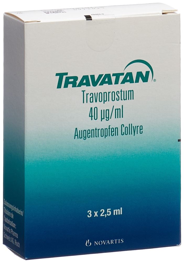 TRAVATAN gtt opht 40 mcg/ml fl 2.5 ml, image principale