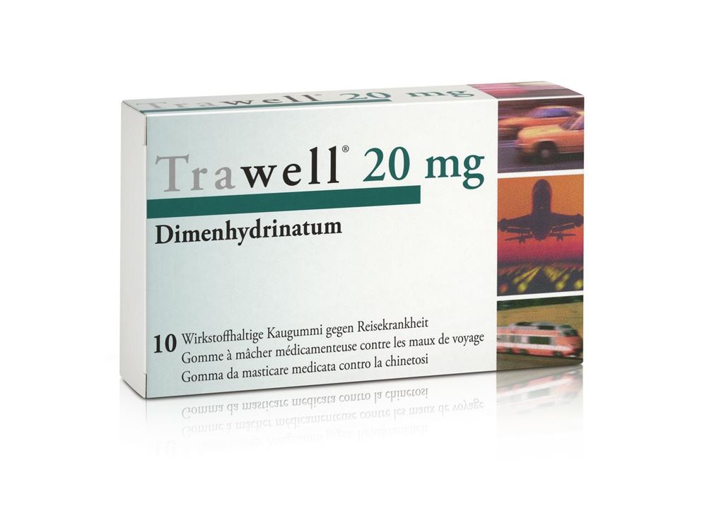 TRAWELL Kaugummi Dragées 20 mg