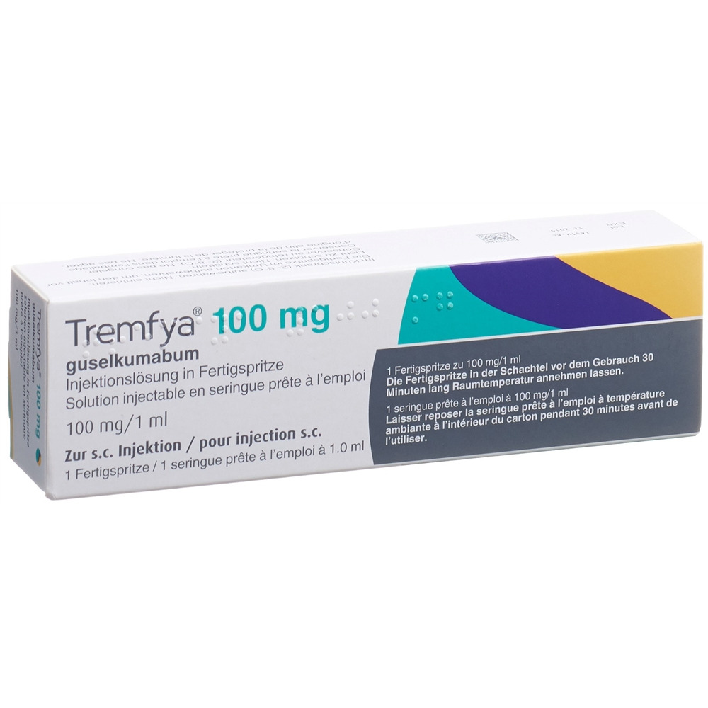 TREMFYA Inj Lös 100 mg/ml Fertigspritze Fertspr 1 ml, Hauptbild