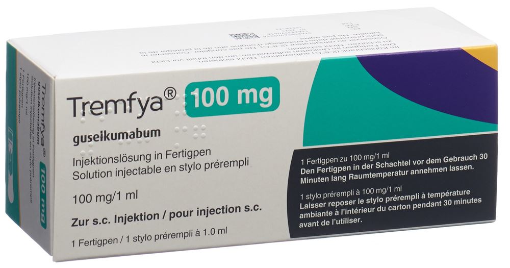 TREMFYA sol inj 100 mg/ml stylo prérempli stylo pré 1 ml, image principale