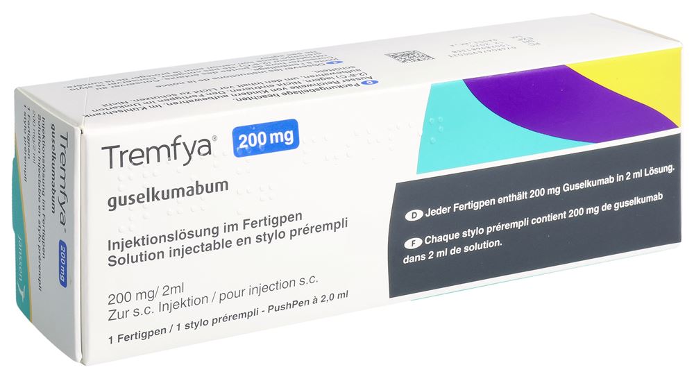 TREMFYA sol inj 200 mg/2ml PushPen stylo pré 2 ml, image principale